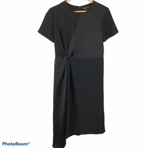 Banana Republic Mixed Media Asymmetrical Hem Dress